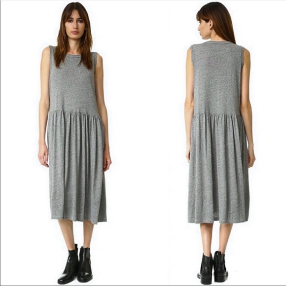 THE GREAT. Gray Midi Dress - Picture 1 of 10